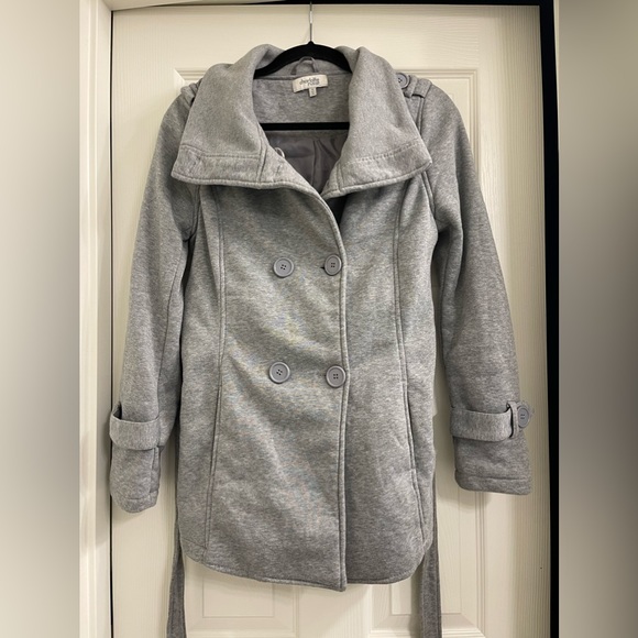 Women’s Charlotte Russe Gray Peacoat Size M - Picture 2 of 7